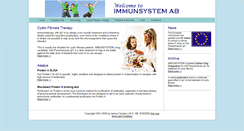 Desktop Screenshot of immunsystem.com