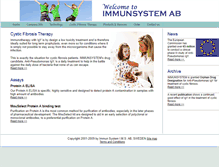 Tablet Screenshot of immunsystem.com